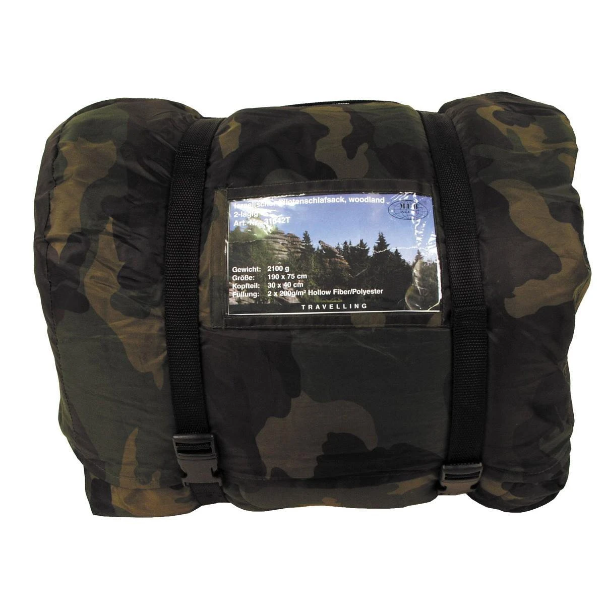 MFH - Pilotenslaapzak Woodland 2-laags 4 MFH - Pilotenslaapzak Woodland 2-laags - Afbeelding 2