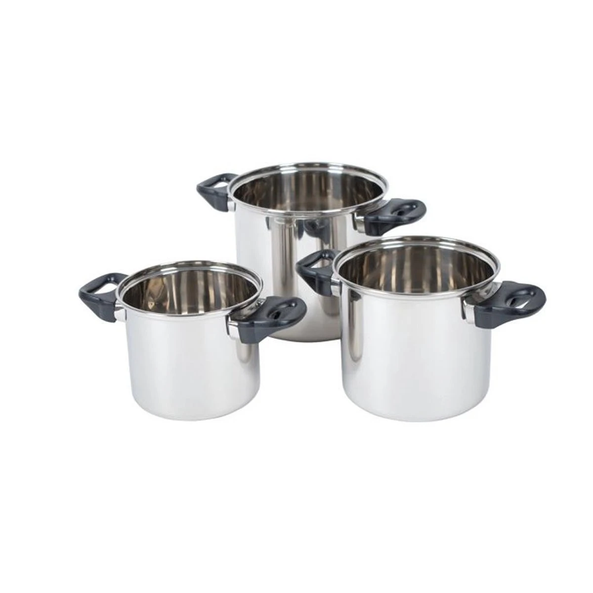 Bo-Camp - Pannenset - Elan Plus - 3-Delig - RVS 7 Bo-Camp - Pannenset - Elan Plus - 3-Delig - RVS - Afbeelding 5