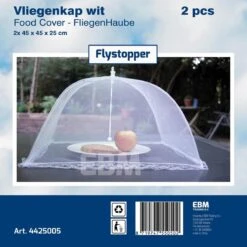 Vliegenkapjes Opvouwbaar 2 Stuks - Wit - 45 X 25 Cm | Flystopper -Buitenkampeer Winkel 1200x1200 1092