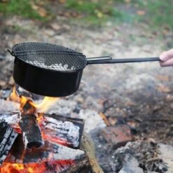 3BMT Popcorn Pan Voor Kampvuur - Met Popcorn Mais - Ook Voor BBQ -Buitenkampeer Winkel 1200x1200 1097