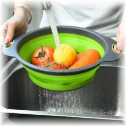 Merkloos Inklapbare Vergiet - Opvouwbaar - Groot - Blauw - Siliconen -Buitenkampeer Winkel 1200x1200 1141