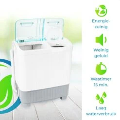 XatiX - Mini Wasmachine Met Dubbele Trommel 5,6 Kg - Toerental 1400 -Buitenkampeer Winkel 1200x1200 1193