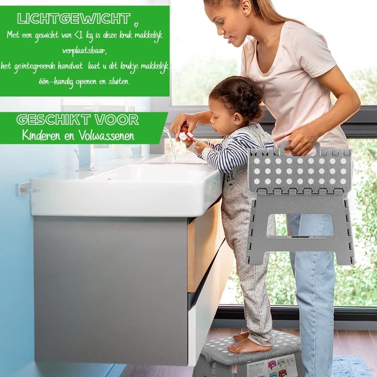 Splendole Opstapje Inklapbaar Caravanopstapje - Opvouwbaar - 100 Kg - Zwarte Krukje 5 Splendole Opstapje Inklapbaar Caravanopstapje - Opvouwbaar - 100 Kg - Zwarte Krukje - Afbeelding 3