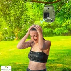 Needventure Solar Douche - Camping Douchezak - Buiten Douche - Tuindouche - Inclusief Thermometer - Waterzak Met Douchekop - 20L - Groen -Buitenkampeer Winkel 1200x1200 1354