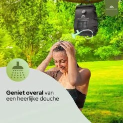 Needventure Solar Douche - Camping Douchezak - Buiten Douche - Tuindouche - Inclusief Thermometer - Waterzak Met Douchekop - 20L - Zwart -Buitenkampeer Winkel 1200x1200 1374