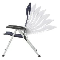 Campart Campingstoel CH-0592 - Opvouwbaar Met Hoofdsteun - 7 Verstelbare Standen - Lichtgewicht - Blauw -Buitenkampeer Winkel 1200x1200 14