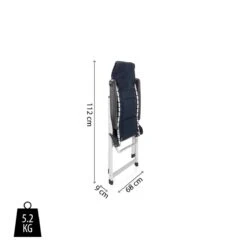 Campart Campingstoel CH-0592 - Opvouwbaar Met Hoofdsteun - 7 Verstelbare Standen - Lichtgewicht - Blauw -Buitenkampeer Winkel 1200x1200 16
