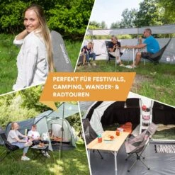 Skandika Campingstoel Compact SET – Campingstoelen – Campingstoel Tot 150 Kg Belastbaar - Kampeerstoel, Visstoel, Kleine Pakmaat, Opvouwbaar, Stabiel, Licht, Comfortabel Gepolsterd – Draagtas Meegeleverd – Vouwstoel – Kampeermeubelen – Grijs -Buitenkampeer Winkel 1200x1200 215