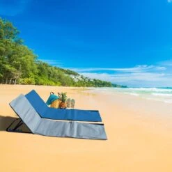 Strandmat Opvouwbaar Met Schouderband - Strandstoel Grijs 145x47x52 -Buitenkampeer Winkel 1200x1200 219