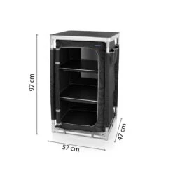 Campart Campingkast CU-0719 – Opvouwbaar En Verstelbaar - 4 Verstelbare Poten - 3 Lagen - Aluminium Frame - Grijs -Buitenkampeer Winkel 1200x1200 30