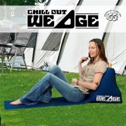 CKB LTD - Chill Out - Luchtbed - Campingstoel - Wedge Opblaasbare Ligstoel - Blauw Strandstoel 1 Persoons Volwassen Luchtbedden Kampeerstoel Vouwstoel Stoel Slaapmatje Slaapmatten Opvouwbaar Volwassenen Tuinstoel Opblaasstoel Kampeerstoelen Lucht -Buitenkampeer Winkel 1200x1200 306