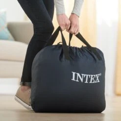 Intex Luchtbed - 2-Persoons - 152 X 203 X 33 Cm - Grijs - Met Ingebouwde Pomp, Hoeslaken Antraciet En Reparatieset -Buitenkampeer Winkel 1200x1200 361