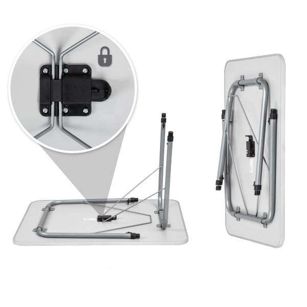 TecTake - Campingtafel - Inklapbaar, Afmetingen 80 X 60 X 68 Cm - 402173 5 TecTake - Campingtafel - Inklapbaar, Afmetingen 80 X 60 X 68 Cm - 402173 - Afbeelding 3