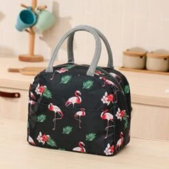 Koeltas - Lunchtas - Volwassenen En Kinderen - Compact & Handig: Zomer - Picknick -School - Lunch - Werk - Zwart Flamingo -Buitenkampeer Winkel 1200x1200 452