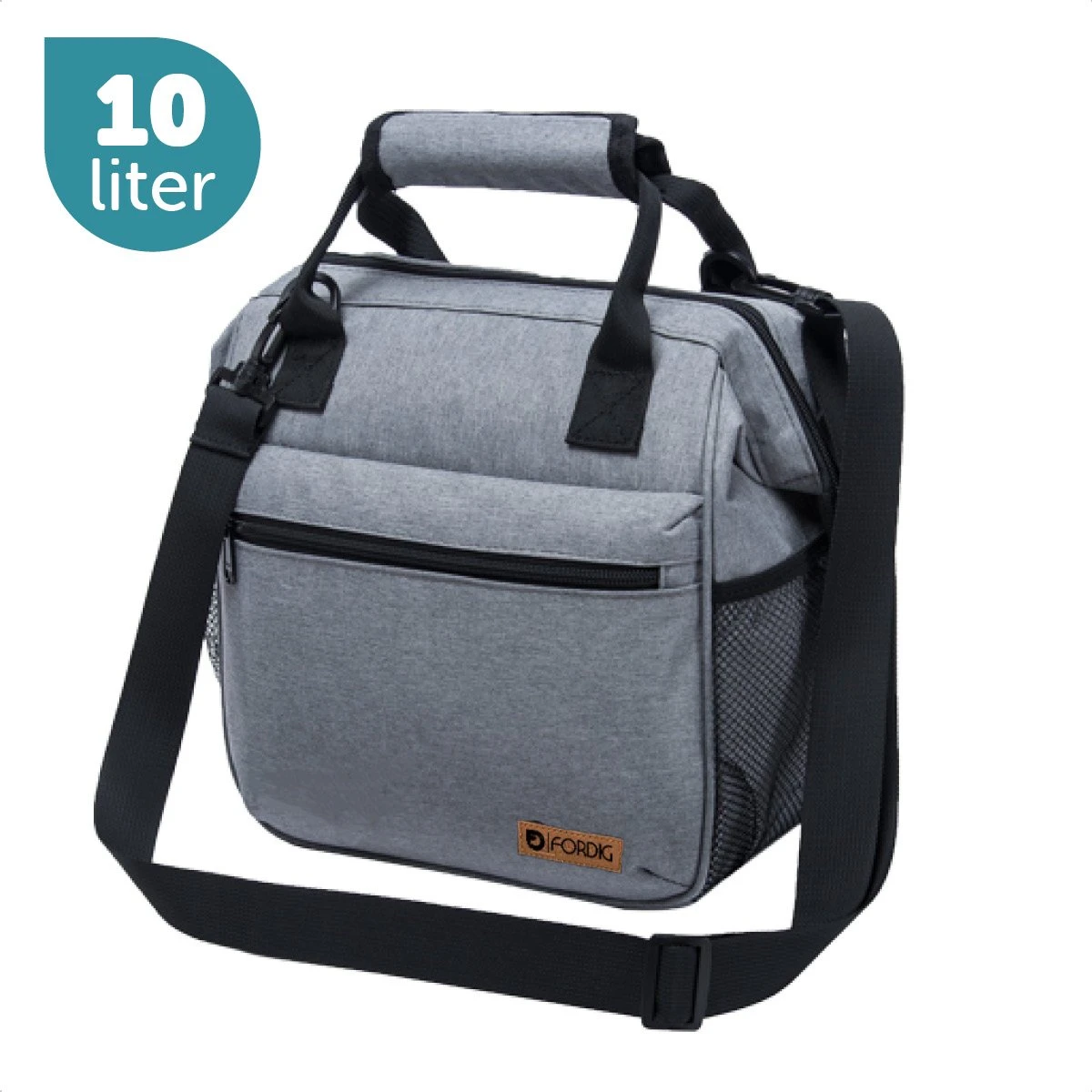 ForDig Lunchtas Grijs - Koeltas Gemaakt Van 600D Polyester Met PEVA-Voering - Ruimte Voor Lunchtrommel / Snacks / Blikjes - Koel Tas Met Mesh Opbergruimtes En Ruimte Voor Bestek - Lunch Tas Cool Bag - Coolerbag - Kleine Cooler 3 ForDig Lunchtas Grijs - Koeltas Gemaakt Van 600D Polyester Met PEVA-Voering - Ruimte Voor Lunchtrommel / Snacks / Blikjes - Koel Tas Met Mesh Opbergruimtes En Ruimte Voor Bestek - Lunch Tas Cool Bag - Coolerbag - Kleine Cooler