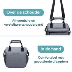 ForDig Lunchtas Grijs - Koeltas Gemaakt Van 600D Polyester Met PEVA-Voering - Ruimte Voor Lunchtrommel / Snacks / Blikjes - Koel Tas Met Mesh Opbergruimtes En Ruimte Voor Bestek - Lunch Tas Cool Bag - Coolerbag - Kleine Cooler 11 ForDig Lunchtas Grijs - Koeltas Gemaakt Van 600D Polyester Met PEVA-Voering - Ruimte Voor Lunchtrommel / Snacks / Blikjes - Koel Tas Met Mesh Opbergruimtes En Ruimte Voor Bestek - Lunch Tas Cool Bag - Coolerbag - Kleine Cooler -Buitenkampeer Winkel 1200x1200 470
