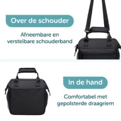 ForDig Lunchtas Zwart - Koeltas Gemaakt Van 600D Polyester Met PEVA-Voering - Ruimte Voor Lunchtrommel / Snacks / Blikjes - Koel Tas Met Mesh Opbergruimtes En Ruimte Voor Bestek - Lunch Tas Cool Bag - Coolerbag - Kleine Cooler 11 ForDig Lunchtas Zwart - Koeltas Gemaakt Van 600D Polyester Met PEVA-Voering - Ruimte Voor Lunchtrommel / Snacks / Blikjes - Koel Tas Met Mesh Opbergruimtes En Ruimte Voor Bestek - Lunch Tas Cool Bag - Coolerbag - Kleine Cooler -Buitenkampeer Winkel 1200x1200 479