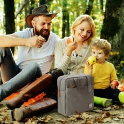 Brisby 4 Laags Geïsoleerde Koeltas - Lunchtas 7 Liter - Lichtgrijs -Buitenkampeer Winkel 1200x1200 506