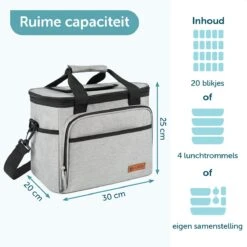 ForDig Koeltas L Grijs (15 Liter) - Gemaakt Van 600D Polyester Met PEVA-Voering - Ruimte Voor 20 Blikjes Of 10 Halve Liter Flessen - Opvouwbaar Koel Tas Met Easy-Acces Flap - Ruimte Voor Bestek - Picknick Cool Bag - Coolerbag - Grote Cooler 10 ForDig Koeltas L Grijs (15 Liter) - Gemaakt Van 600D Polyester Met PEVA-Voering - Ruimte Voor 20 Blikjes Of 10 Halve Liter Flessen - Opvouwbaar Koel Tas Met Easy-Acces Flap - Ruimte Voor Bestek - Picknick Cool Bag - Coolerbag - Grote Cooler -Buitenkampeer Winkel 1200x1200 540