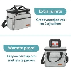 ForDig Koeltas L Grijs (15 Liter) - Gemaakt Van 600D Polyester Met PEVA-Voering - Ruimte Voor 20 Blikjes Of 10 Halve Liter Flessen - Opvouwbaar Koel Tas Met Easy-Acces Flap - Ruimte Voor Bestek - Picknick Cool Bag - Coolerbag - Grote Cooler 14 ForDig Koeltas L Grijs (15 Liter) - Gemaakt Van 600D Polyester Met PEVA-Voering - Ruimte Voor 20 Blikjes Of 10 Halve Liter Flessen - Opvouwbaar Koel Tas Met Easy-Acces Flap - Ruimte Voor Bestek - Picknick Cool Bag - Coolerbag - Grote Cooler -Buitenkampeer Winkel 1200x1200 544