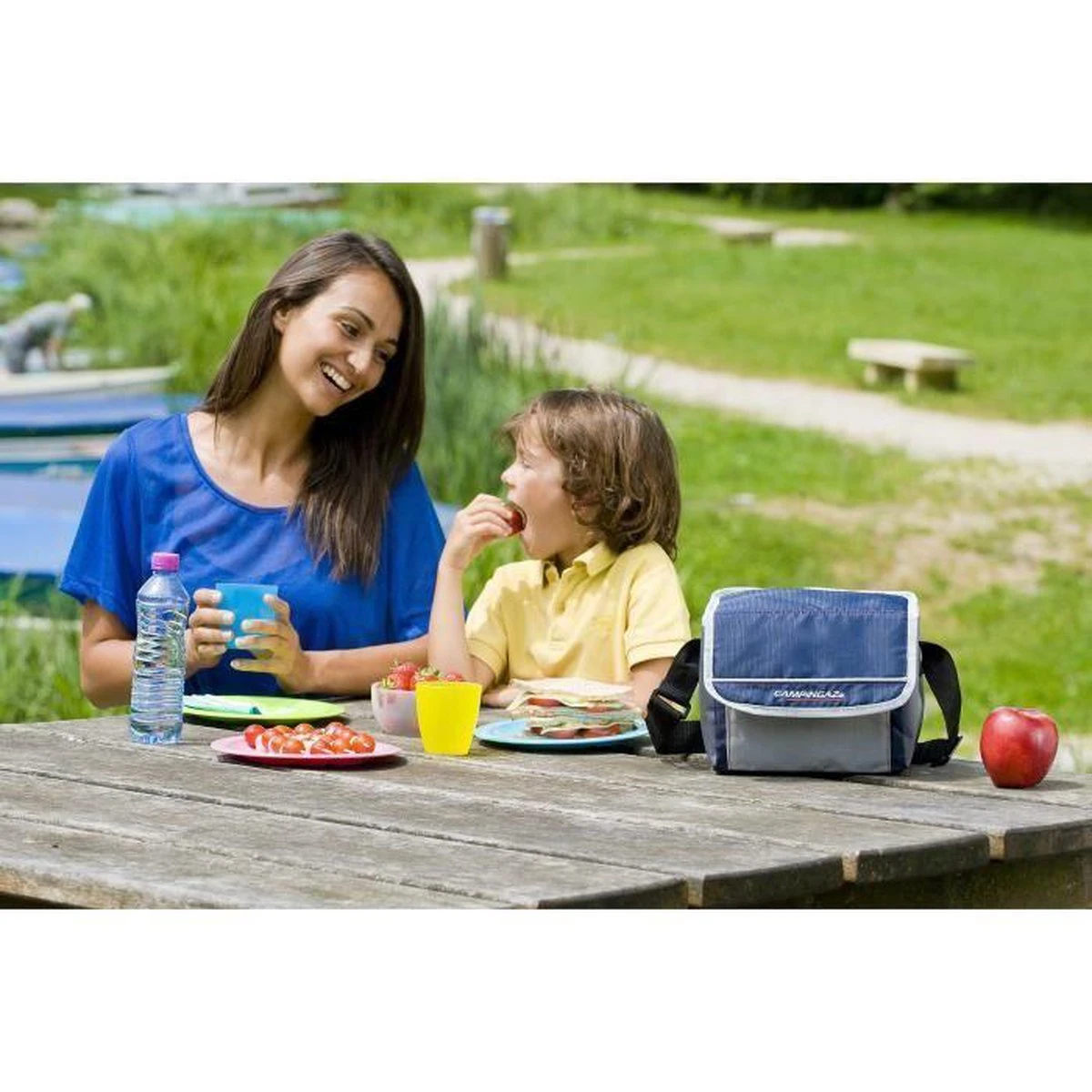 Campingaz Fold 'n Cool Koeltas - 5 Liter - Blauw/grijs 6 Campingaz Fold 'n Cool Koeltas - 5 Liter - Blauw/grijs - Afbeelding 4