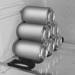 Kwmobile 1x Opvouwbare Houder Voor Flessen En Blikjes - Voor Koelkast En Voorraadkast - Siliconen Flessenhouder In Zwart - 31 X 9,5 X 1 Cm -Buitenkampeer Winkel 1200x1200 575