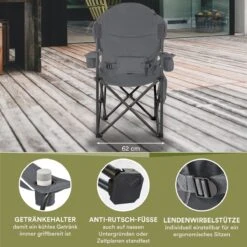 Skandika Relax Comfort Campingstoel - Campingstoel Opvouwbaar - Comfortabele Klapstoel Met Drinkhouder En Koelvak, Tot Max. 160 Kg, Opvouwbaar, Lichtgewicht | Vouwstoel Voor Kamperen, Camping, Festival, Vissen – Grijs 17 Skandika Relax Comfort Campingstoel - Campingstoel Opvouwbaar - Comfortabele Klapstoel Met Drinkhouder En Koelvak, Tot Max. 160 Kg, Opvouwbaar, Lichtgewicht | Vouwstoel Voor Kamperen, Camping, Festival, Vissen – Grijs -Buitenkampeer Winkel 1200x1200 60