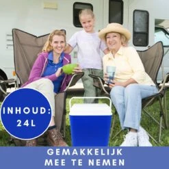 Niceey Thermo Elektrische Koelbox - 24 Liter - Koelbox Elektrisch 12v 230 Volt - Coolbox - Koelt & Verwarmt - Blauw -Buitenkampeer Winkel 1200x1200 635