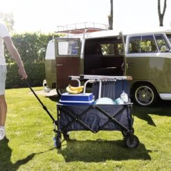 Campart Bolderkar HC-0910 - Opvouwbaar - Bolderwagen Met Stevig Harmonicaframe - Inclusief Opbergtas En Bodemplaat - Blauw -Buitenkampeer Winkel 1200x1200 784