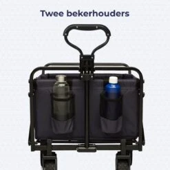 LifeGoods Bolderkar - Opvouwbaar - Draaibare Wielen - 2 Standen - 70KG Draagkracht - Zwart -Buitenkampeer Winkel 1200x1200 829