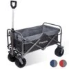 LifeGoods Bolderkar - Opvouwbaar - Tot 80KG - 94L - Wasbaar Polyester - 98x45cm - Zwart/Grijs -Buitenkampeer Winkel 1200x1200 832