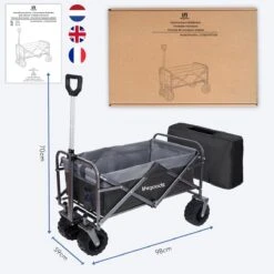 LifeGoods Bolderkar - Opvouwbaar - Tot 80KG - 94L - Wasbaar Polyester - 98x45cm - Zwart/Grijs 18 LifeGoods Bolderkar - Opvouwbaar - Tot 80KG - 94L - Wasbaar Polyester - 98x45cm - Zwart/Grijs -Buitenkampeer Winkel 1200x1200 837