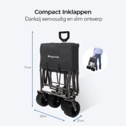 LifeGoods Bolderkar - Opvouwbaar - Tot 80KG - 94L - Wasbaar Polyester - 98x45cm - Zwart/Grijs 19 LifeGoods Bolderkar - Opvouwbaar - Tot 80KG - 94L - Wasbaar Polyester - 98x45cm - Zwart/Grijs -Buitenkampeer Winkel 1200x1200 838