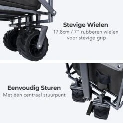 LifeGoods Bolderkar - Opvouwbaar - Tot 80KG - 94L - Wasbaar Polyester - 98x45cm - Zwart/Grijs 22 LifeGoods Bolderkar - Opvouwbaar - Tot 80KG - 94L - Wasbaar Polyester - 98x45cm - Zwart/Grijs -Buitenkampeer Winkel 1200x1200 841