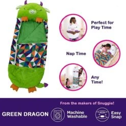 Draak Slaapzak -160 Cms | Kinderslaapzak | Slaapzak Junior | Nappers | Children Sleeping Bag | Kinderen Slaapzak | Super Soft 2 In 1 Fun Pillow &Sleepy For Boys | Draak Slaapzak | Zachte Slaapzak | Knuffel Slaapzak | 2 In 1 Slaapzak | Kinderen -Buitenkampeer Winkel 1200x1200 952