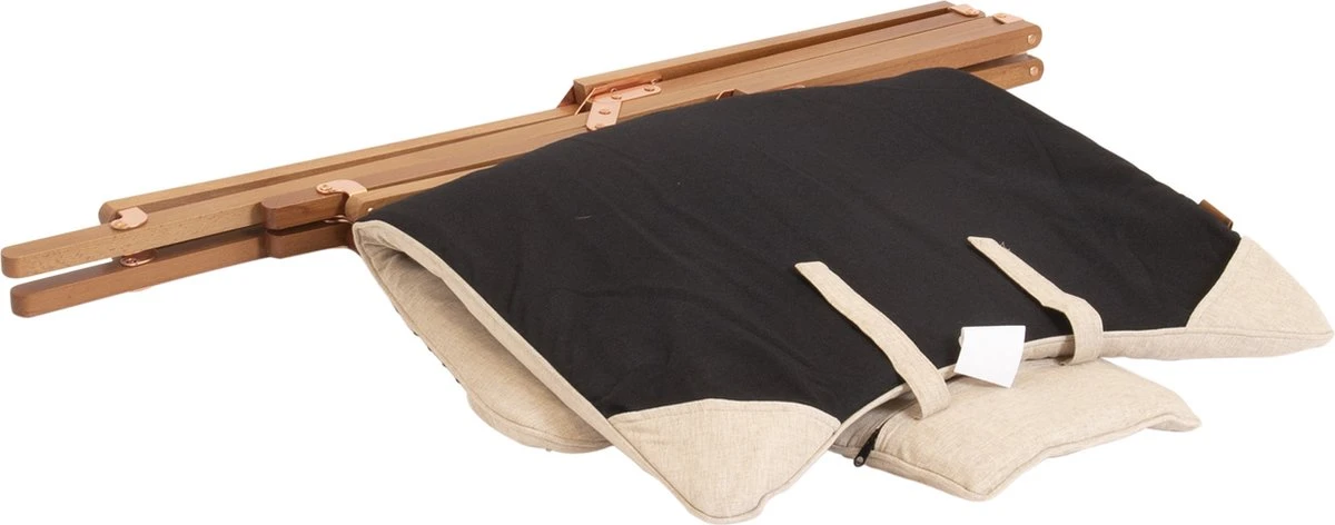 Bo-Camp Urban Outdoor Collection - Relaxstoel - Bloomsbury - M - Oxford Polyester - Beige 6 Bo-Camp Urban Outdoor Collection - Relaxstoel - Bloomsbury - M - Oxford Polyester - Beige - Afbeelding 4