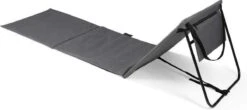 Set Van 2 Strandmatten Met Verstelbare Rugleuning - Gevuld Met Comfortschuim, Ultralicht En Opvouwbaar Om Ruimte Te Besparen – Grijs -Buitenkampeer Winkel 1200x532