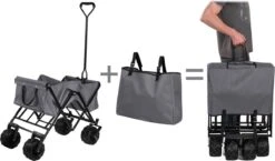 TecTake - Opvouwbare Bolderkar Heidrun Grijs -Buitenkampeer Winkel 1200x703 4
