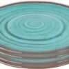 Bo-Camp Ontbijtbord - Halo - 100% Melamine - 4 Stuks - Aqua -Buitenkampeer Winkel 1200x713 2