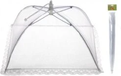 Merkloos Opvouwbaar Vliegennetje / Vliegenkapje 45 X 45 Cm - Hoogte 20 Cm -Buitenkampeer Winkel 1200x751 4