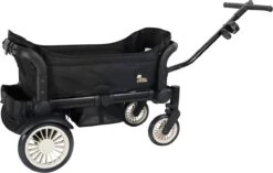 Deryan Luxe Sandy Bolderkar - Duo Buggy - Tandem Buggy - Opvouwbaar - Inklapbare Bolderwagen - Duo Kinderwagen - Zwart -Buitenkampeer Winkel 1200x761 1