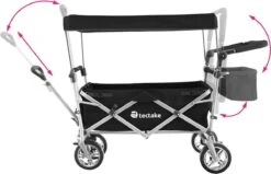 Tectake - Opvouwbare Bolderwagen Handkar Nico Zwart - 403549 -Buitenkampeer Winkel 1200x771 2