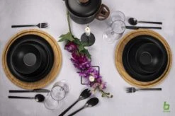 Bo-Camp Industrial - Servies - Orville - Campingbord - 16-delig - Mat Zwart -Buitenkampeer Winkel 1200x799 52