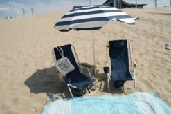 Strandstoel Verstelbaar Rugleuning 4 Standen Rugzak Inklapbaar Beach Chair Opvouwbaar