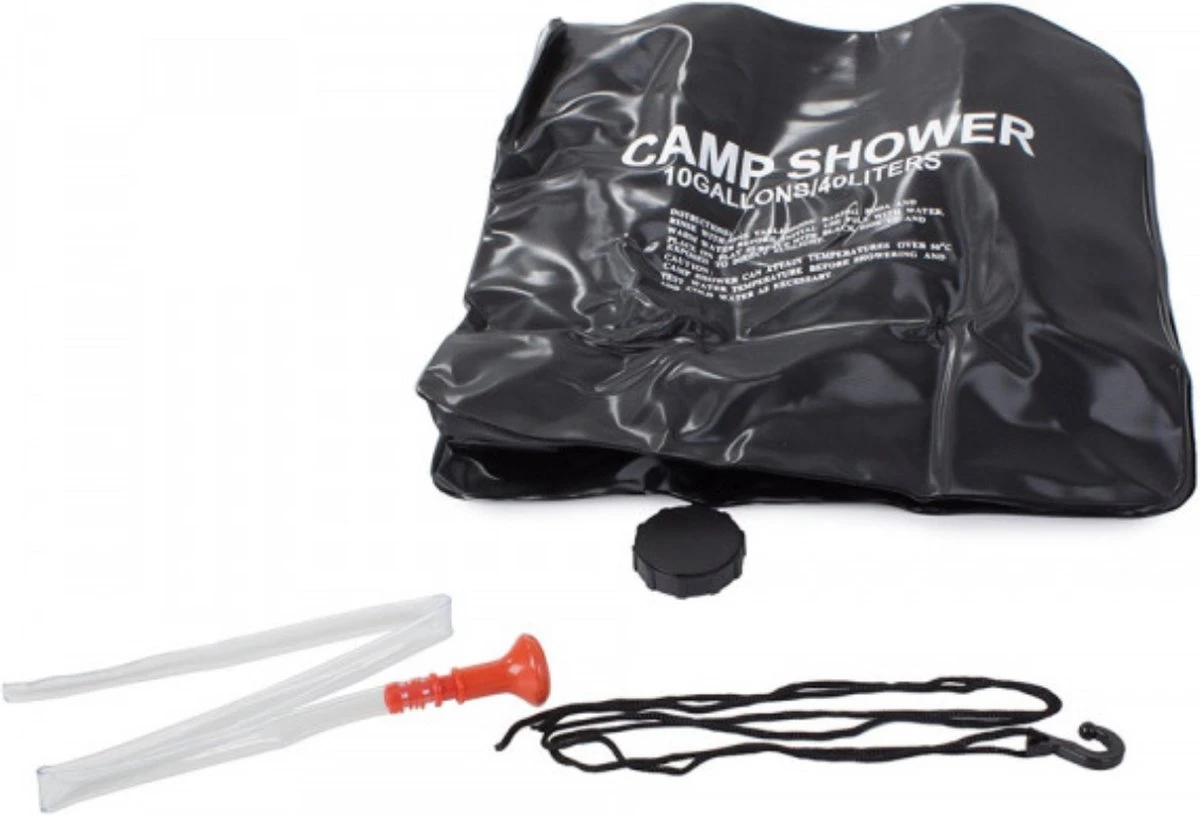 Merkloos Buitendouche Solar - Camping Douche - Solar Buitendouche - Buitendouche Met Warm Water - Zonnedouche - Draagbare Douche - Douchezak 40L 4 Merkloos Buitendouche Solar - Camping Douche - Solar Buitendouche - Buitendouche Met Warm Water - Zonnedouche - Draagbare Douche - Douchezak 40L - Afbeelding 2