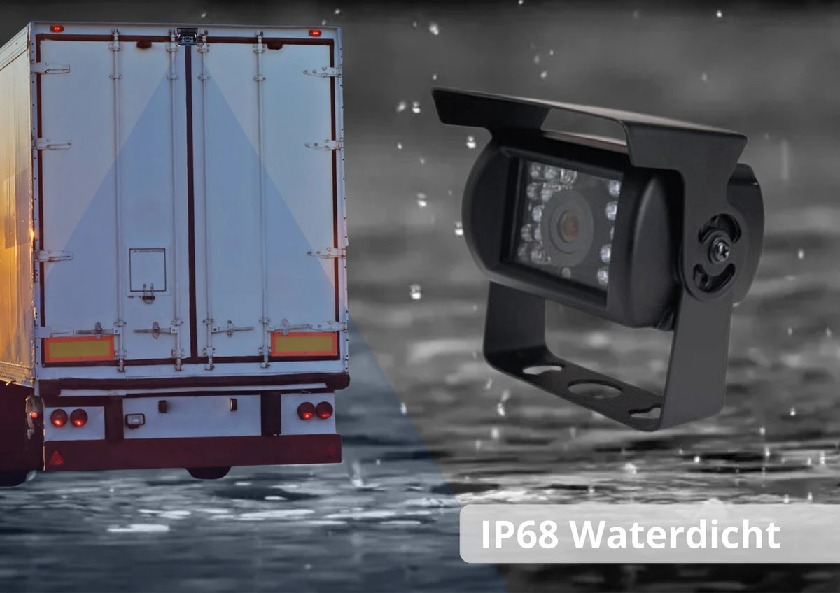 SightStrong Draadloze Achteruitrijcamera - 7” Scherm - Nachtzicht 18LED 15m 6 SightStrong Draadloze Achteruitrijcamera - 7” Scherm - Nachtzicht 18LED 15m - Afbeelding 4