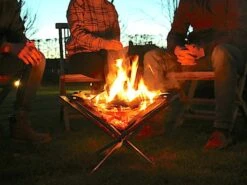 Firekorf + Grill + Spit : Opvouwbare Vuurkorf / Vuurschaal Met Rooster En Spit - Draagbare BBQ - Opbergtas - Kampeer Grill - Kookset -Buitenkampeer Winkel 1200x900 32