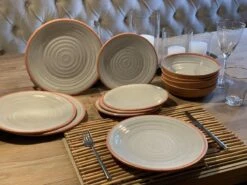 Camping Servies - 12 Delig – 100% Melamine Servies Set – Campingservies – Melamine Servies - Terracotta Style -Buitenkampeer Winkel 1200x900 37