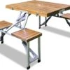 Merkloos Deuba Picknicktafel Campingtafel - Opvouwbaar Voor 4 Personen - Hout En Aluminium -Buitenkampeer Winkel 1200x904