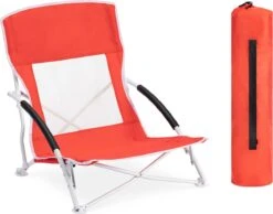 JEMIDI Lichtgewicht Inklapbare Draagbare Strandstoel - Opvouwbare Campingstoel Met Draagtas - Ademend En Comfortabel -Buitenkampeer Winkel 1200x943